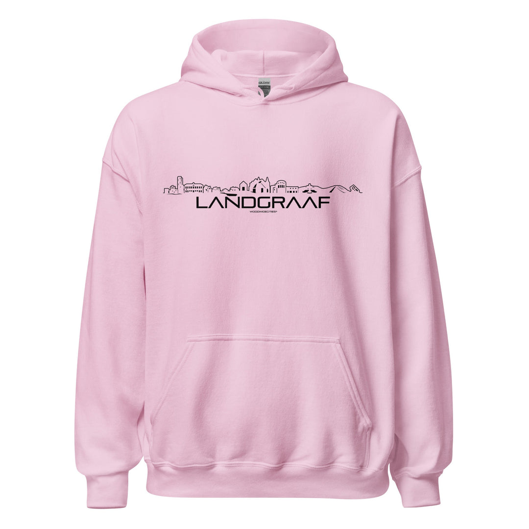 Hoodie Landgraaf Light Pink S houten cadeau decoratie relatiegeschenk van WoodWideCities