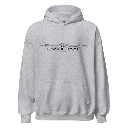Hoodie Landgraaf Sport Grey S houten cadeau decoratie relatiegeschenk van WoodWideCities