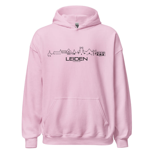 Hoodie Leiden Light Pink S houten cadeau decoratie relatiegeschenk van WoodWideCities