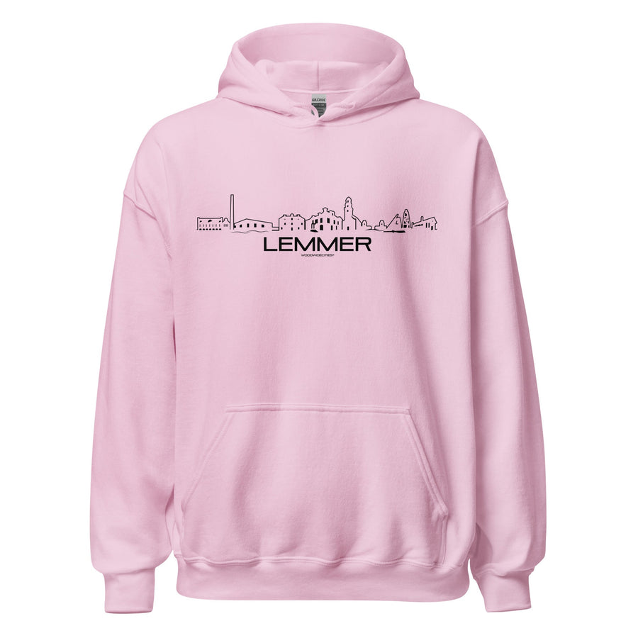 Hoodie Lemmer Light Pink S houten cadeau decoratie relatiegeschenk van WoodWideCities