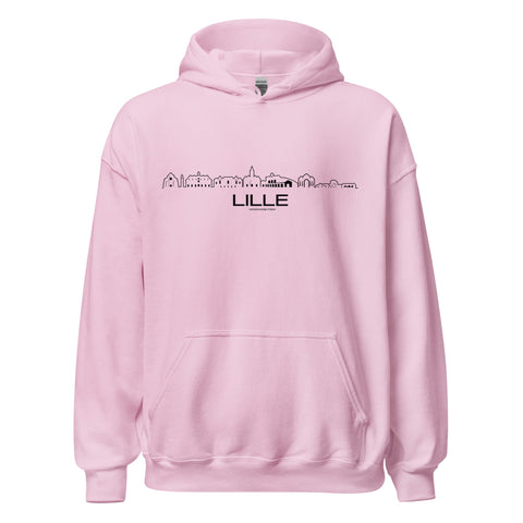 Hoodie Lille Light Pink S houten cadeau decoratie relatiegeschenk van WoodWideCities