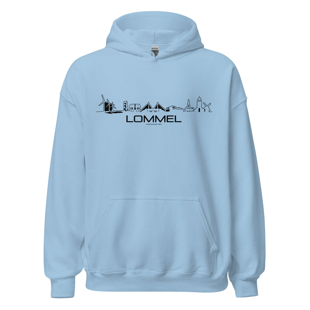Hoodie Lommel Light Blue S houten cadeau decoratie relatiegeschenk van WoodWideCities