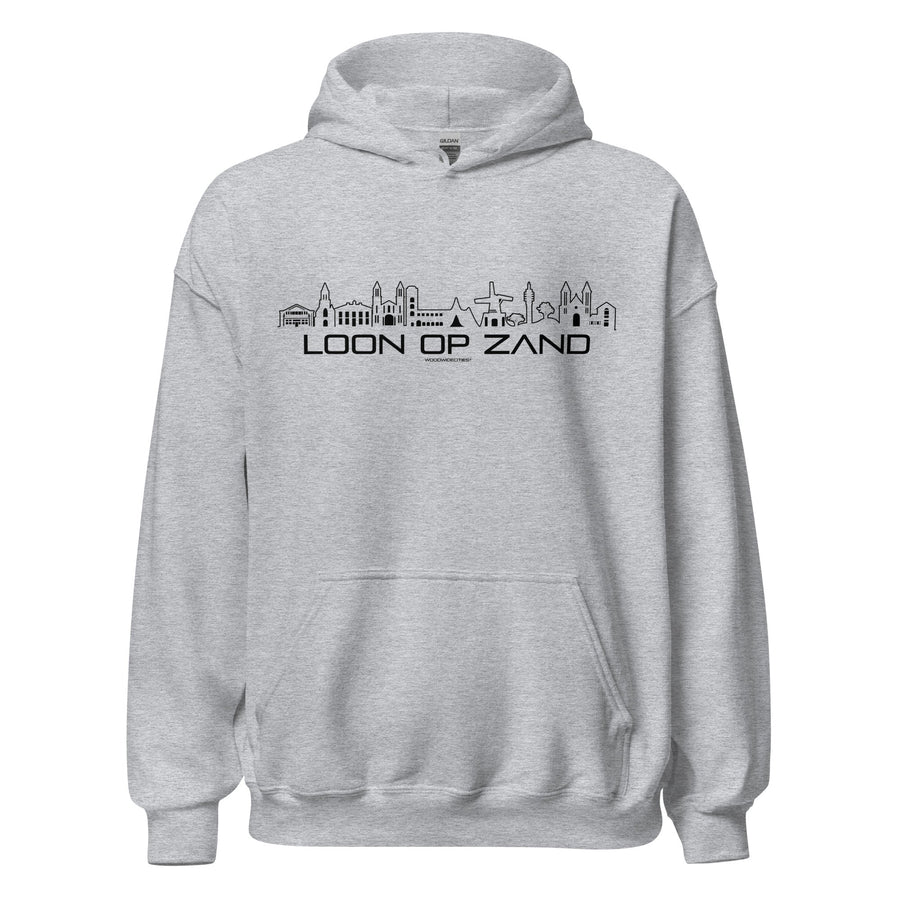 Hoodie Loon Op Zand Sport Grey S houten cadeau decoratie relatiegeschenk van WoodWideCities