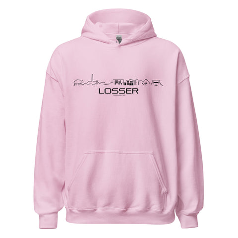 Hoodie Losser Light Pink S houten cadeau decoratie relatiegeschenk van WoodWideCities