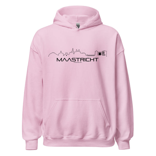 Hoodie Maastricht Light Pink S houten cadeau decoratie relatiegeschenk van WoodWideCities