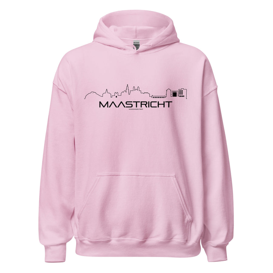 Hoodie Maastricht Light Pink S houten cadeau decoratie relatiegeschenk van WoodWideCities
