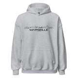 Hoodie Marseille Sport Grey S houten cadeau decoratie relatiegeschenk van WoodWideCities