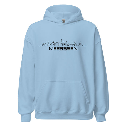 Hoodie Meerssen Light Blue S houten cadeau decoratie relatiegeschenk van WoodWideCities