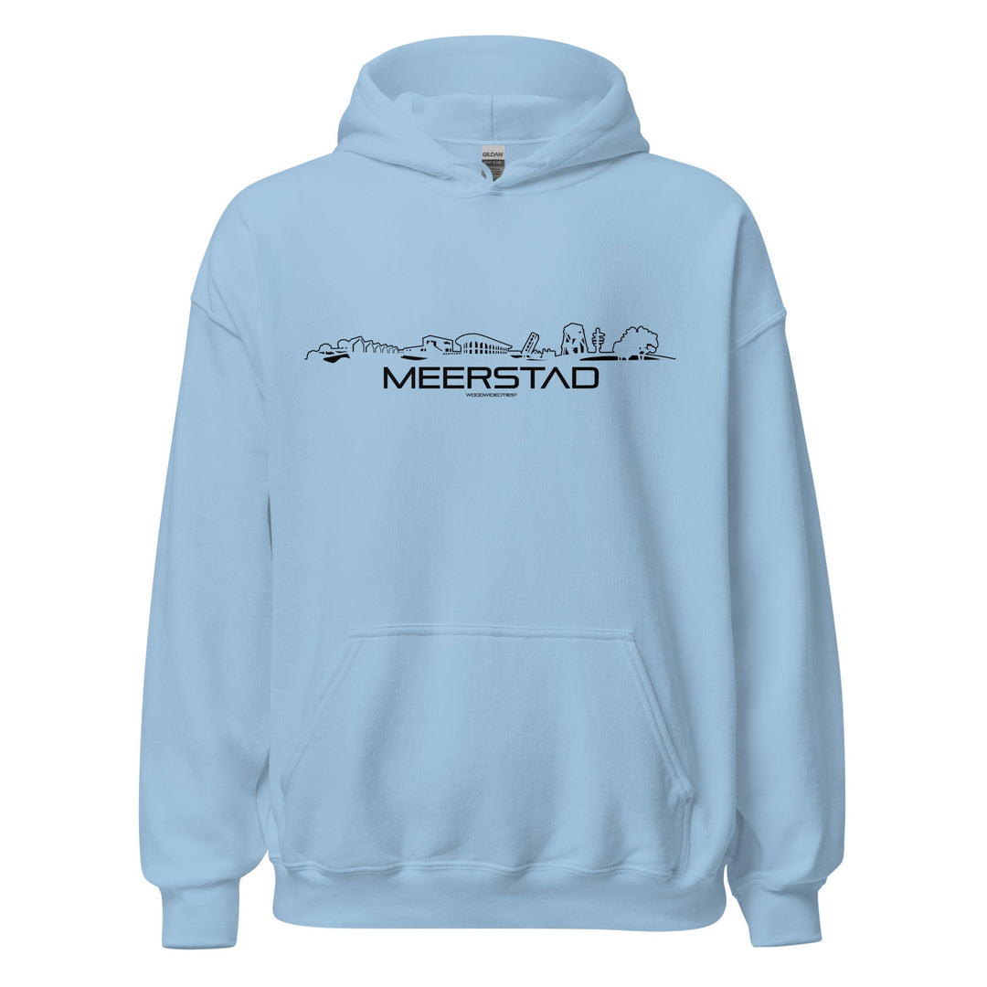 Hoodie Meerstad Light Blue S houten cadeau decoratie relatiegeschenk van WoodWideCities