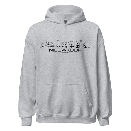 Hoodie Nieuwkoop Sport Grey S houten cadeau decoratie relatiegeschenk van WoodWideCities