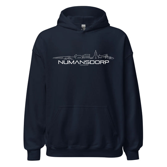 Hoodie Numansdorp cadeau voor elke citylover decoratie kleding relatiegeschenk van WoodWideCities