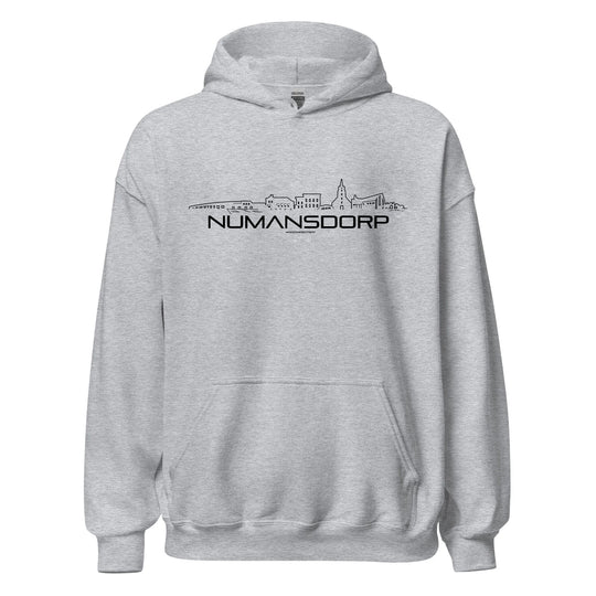 Hoodie Numansdorp cadeau voor elke citylover decoratie kleding relatiegeschenk van WoodWideCities