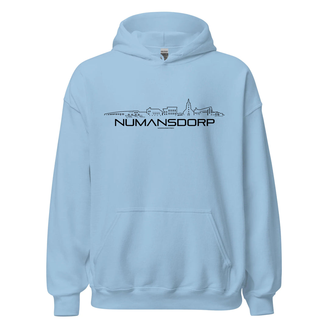Hoodie Numansdorp cadeau voor elke citylover decoratie kleding relatiegeschenk van WoodWideCities
