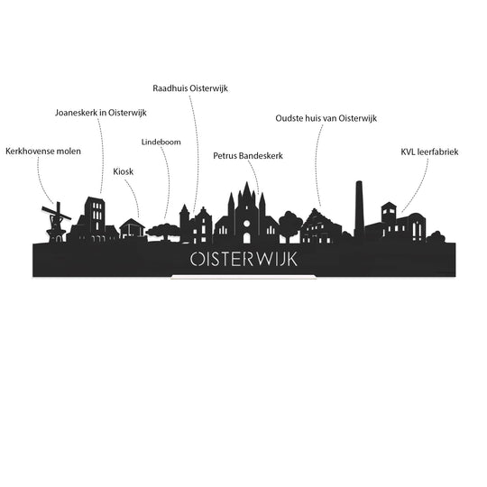 Hoodie Oisterwijk cadeau voor elke citylover decoratie kleding relatiegeschenk van WoodWideCities