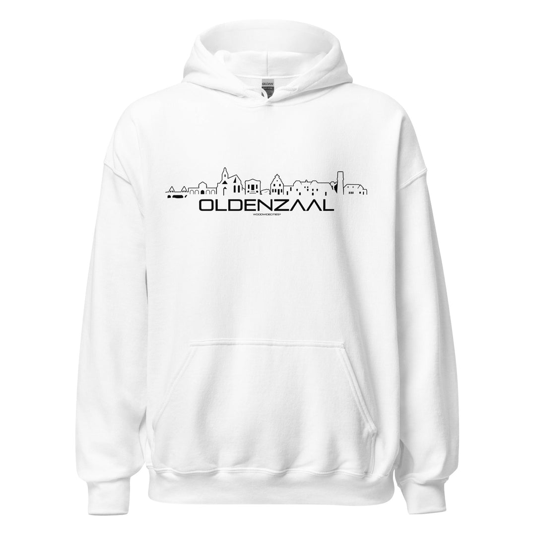 Hoodie Oldenzaal White S houten cadeau decoratie relatiegeschenk van WoodWideCities