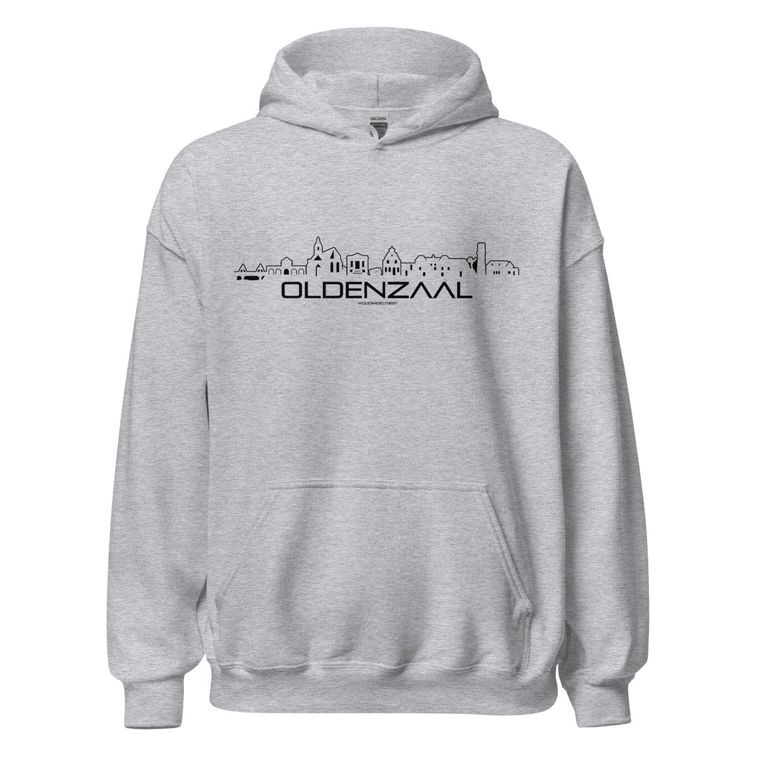 Hoodie Oldenzaal Sport Grey S houten cadeau decoratie relatiegeschenk van WoodWideCities