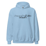 Hoodie Ommen Light Blue S houten cadeau decoratie relatiegeschenk van WoodWideCities
