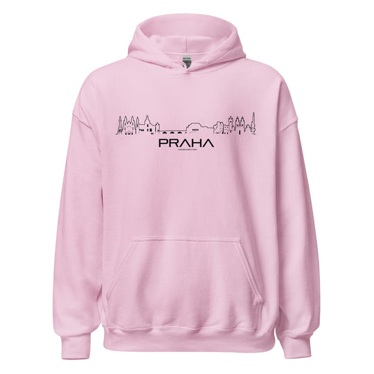 Hoodie Praha Light Pink S houten cadeau decoratie relatiegeschenk van WoodWideCities
