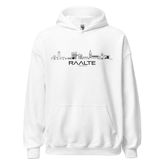 Hoodie Raalte White S houten cadeau decoratie relatiegeschenk van WoodWideCities