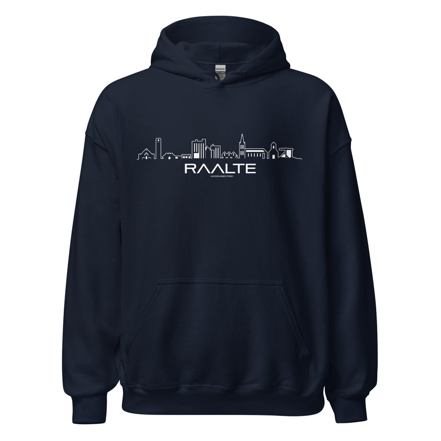 Hoodie Raalte Navy S houten cadeau decoratie relatiegeschenk van WoodWideCities