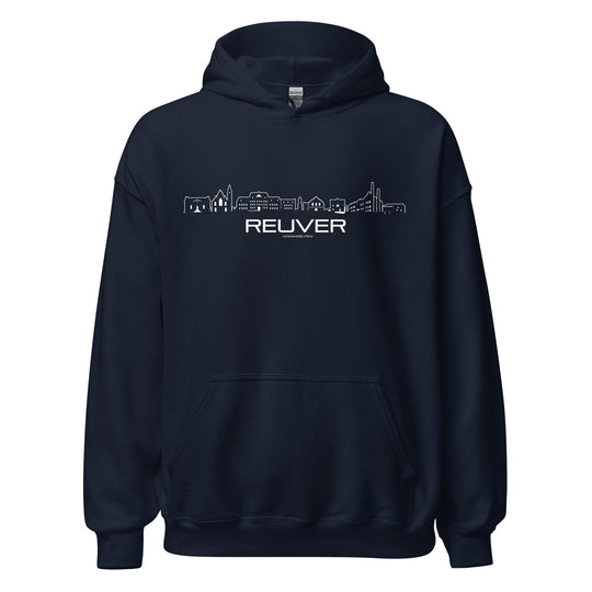 Hoodie Reuver Navy S houten cadeau decoratie relatiegeschenk van WoodWideCities