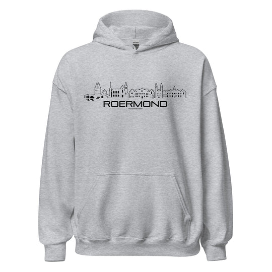 Hoodie Roermond Sport Grey S houten cadeau decoratie relatiegeschenk van WoodWideCities
