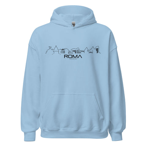 Hoodie Rome Light Blue S houten cadeau decoratie relatiegeschenk van WoodWideCities