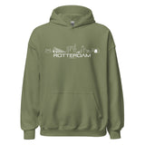 Hoodie Rotterdam Military Green S houten cadeau decoratie relatiegeschenk van WoodWideCities