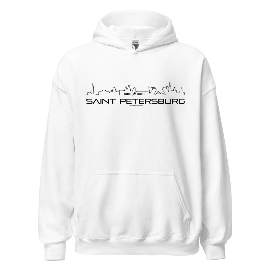 Hoodie Saint Petersburg cadeau voor elke citylover decoratie kleding relatiegeschenk van WoodWideCities