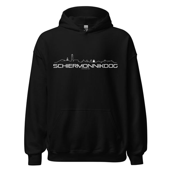 Hoodie Schiermonnikoog Black S houten cadeau decoratie relatiegeschenk van WoodWideCities