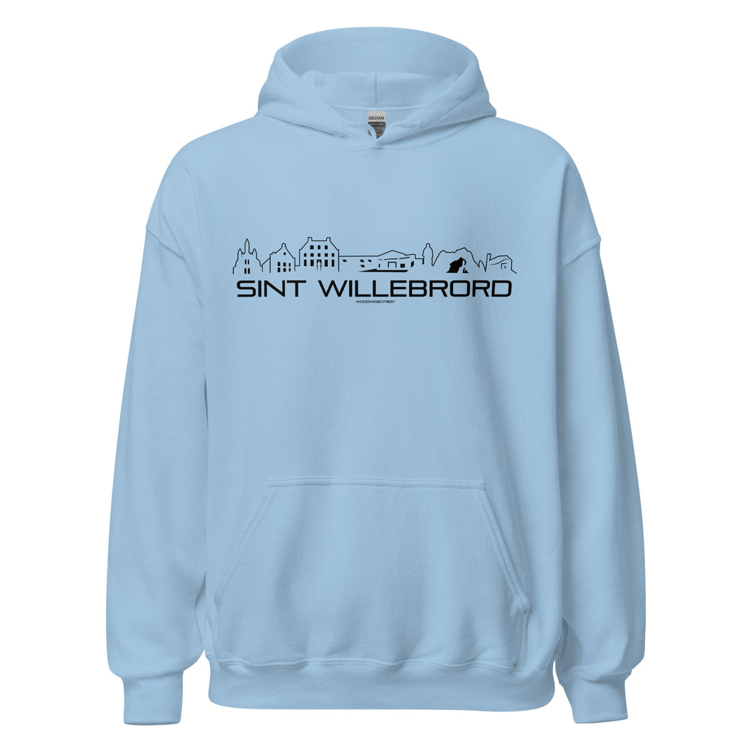 Hoodie Sint Willebrord Light Blue S houten cadeau decoratie relatiegeschenk van WoodWideCities