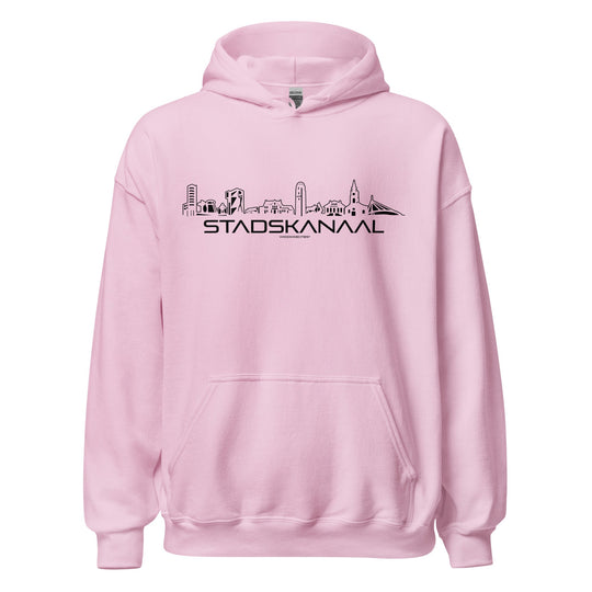 Hoodie Stadskanaal Light Pink S houten cadeau decoratie relatiegeschenk van WoodWideCities