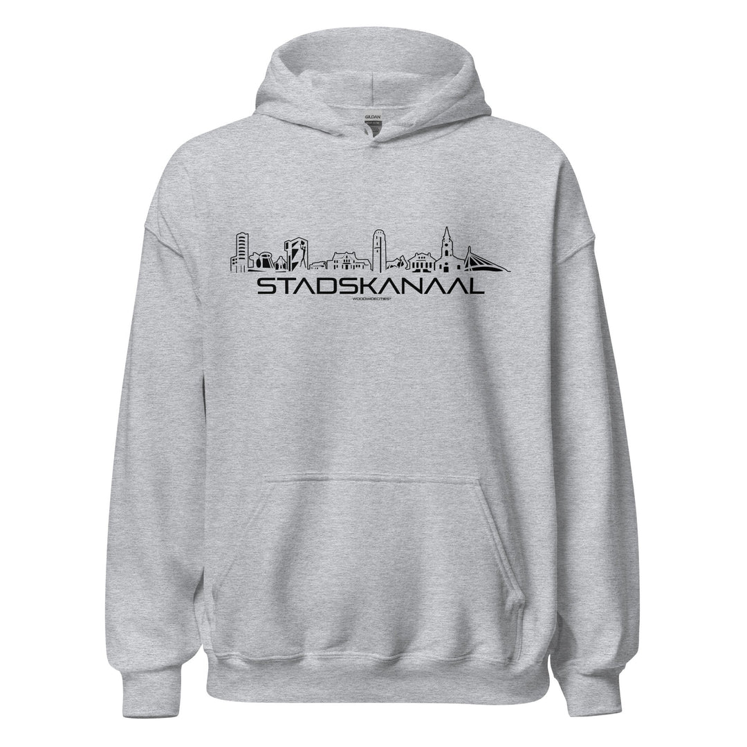 Hoodie Stadskanaal Sport Grey S houten cadeau decoratie relatiegeschenk van WoodWideCities