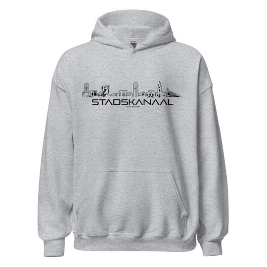 Hoodie Stadskanaal Sport Grey S houten cadeau decoratie relatiegeschenk van WoodWideCities