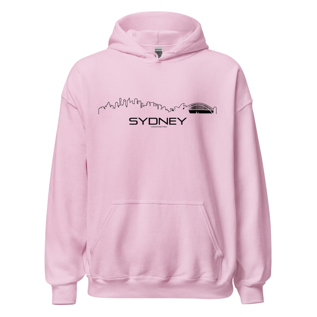 Hoodie Sydney Light Pink S houten cadeau decoratie relatiegeschenk van WoodWideCities