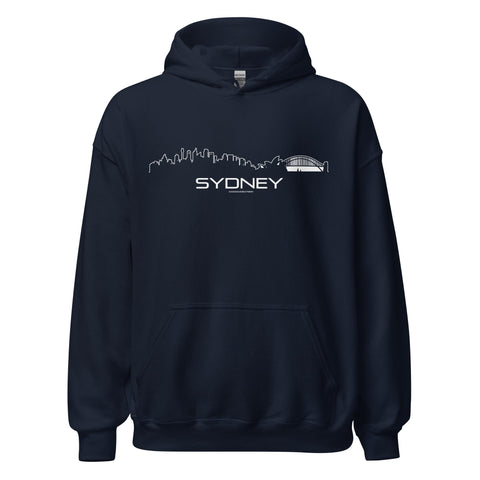 Hoodie Sydney Navy S houten cadeau decoratie relatiegeschenk van WoodWideCities