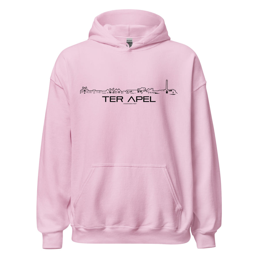 Hoodie Ter Apel Light Pink S houten cadeau decoratie relatiegeschenk van WoodWideCities