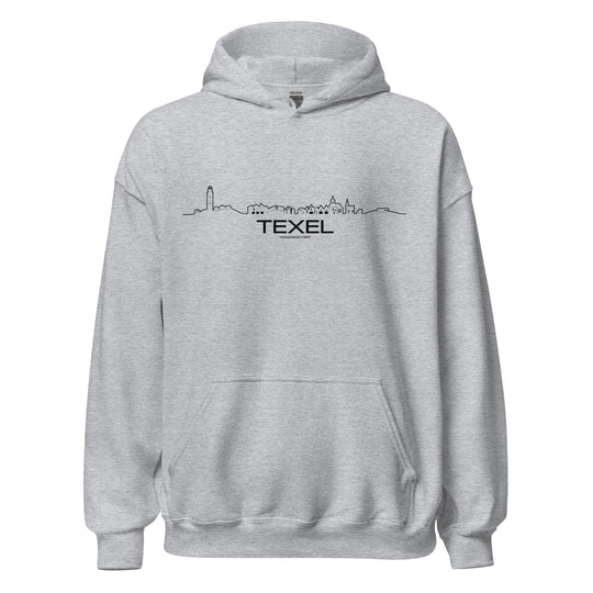 Hoodie Texel Sport Grey S houten cadeau decoratie relatiegeschenk van WoodWideCities