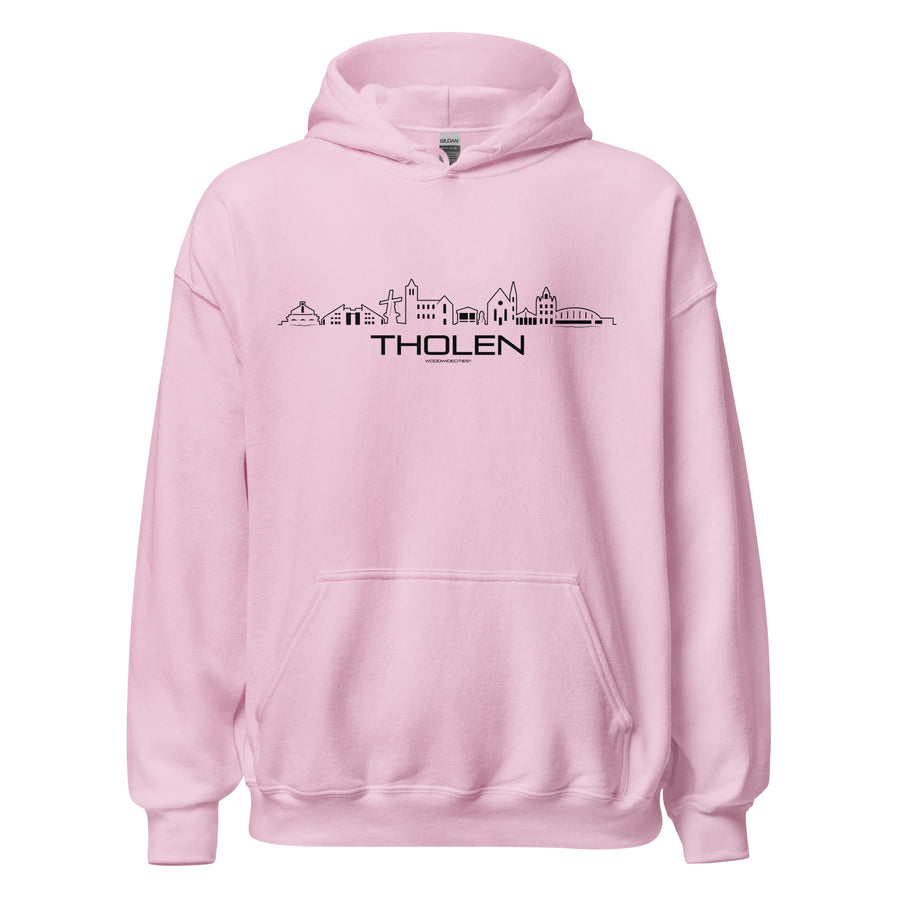 Hoodie Tholen Light Pink S houten cadeau decoratie relatiegeschenk van WoodWideCities