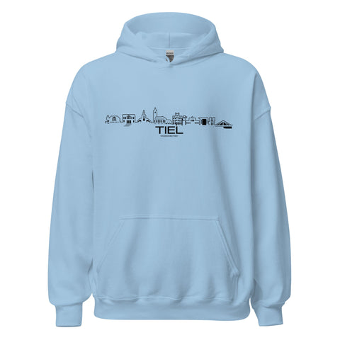 Hoodie Tiel Light Blue S houten cadeau decoratie relatiegeschenk van WoodWideCities