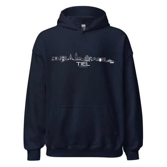 Hoodie Tiel Navy S houten cadeau decoratie relatiegeschenk van WoodWideCities