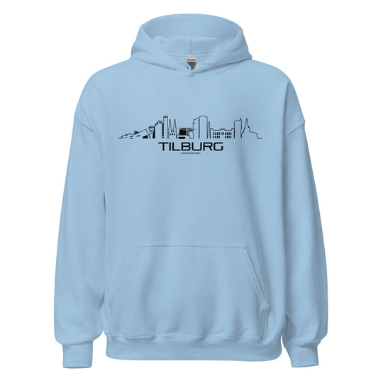 Hoodie Tilburg Light Blue S houten cadeau decoratie relatiegeschenk van WoodWideCities