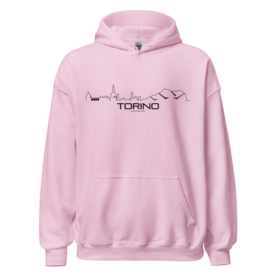 Hoodie Torino Light Pink S houten cadeau decoratie relatiegeschenk van WoodWideCities