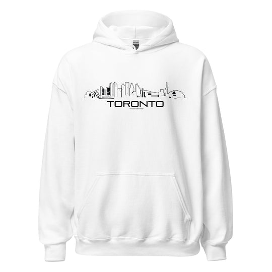 Hoodie Toronto White S houten cadeau decoratie relatiegeschenk van WoodWideCities