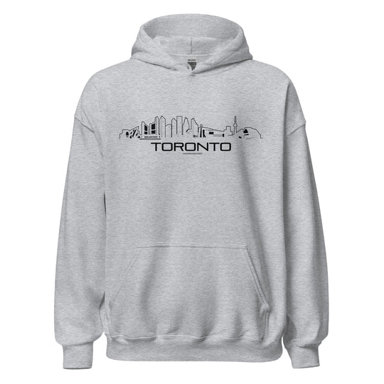 Hoodie Toronto Sport Grey S houten cadeau decoratie relatiegeschenk van WoodWideCities