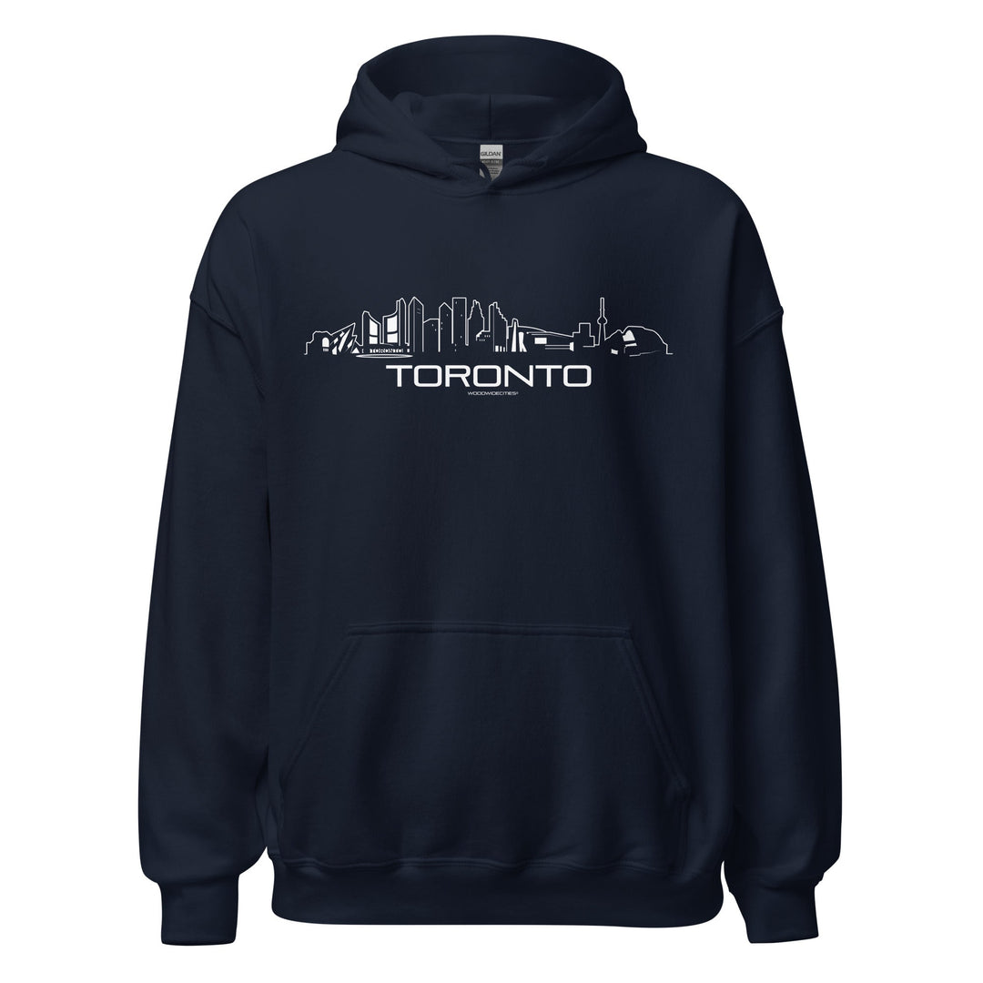 Hoodie Toronto Navy S houten cadeau decoratie relatiegeschenk van WoodWideCities