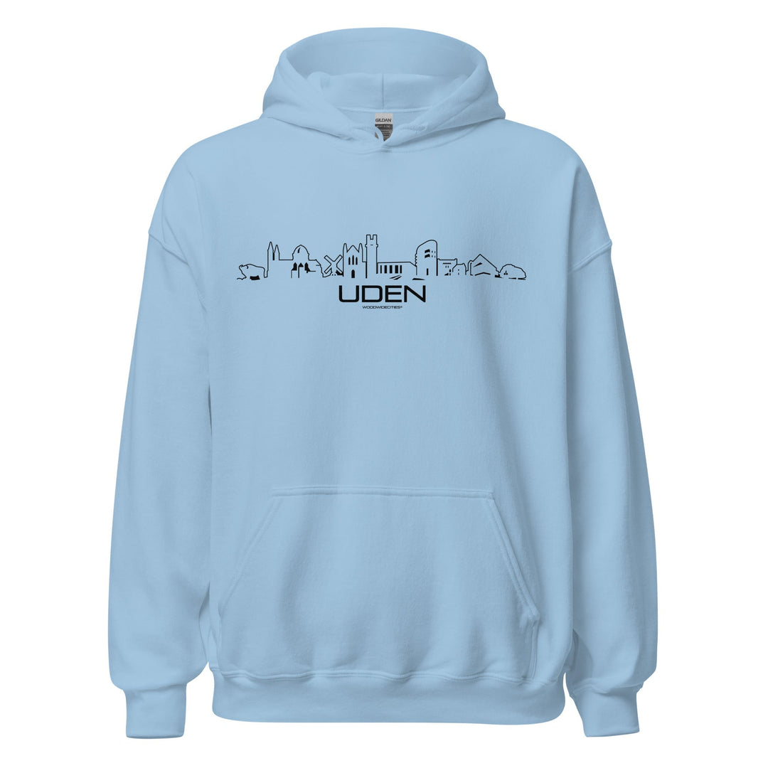 Hoodie Uden Light Blue S houten cadeau decoratie relatiegeschenk van WoodWideCities