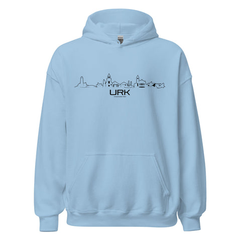 Hoodie Urk Light Blue S houten cadeau decoratie relatiegeschenk van WoodWideCities