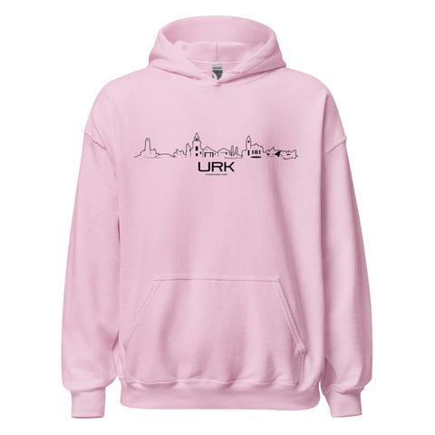 Hoodie Urk Light Pink S houten cadeau decoratie relatiegeschenk van WoodWideCities
