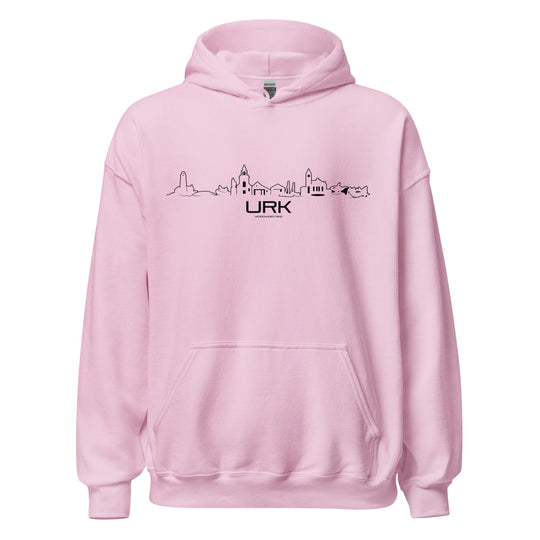 Hoodie Urk Light Pink S houten cadeau decoratie relatiegeschenk van WoodWideCities